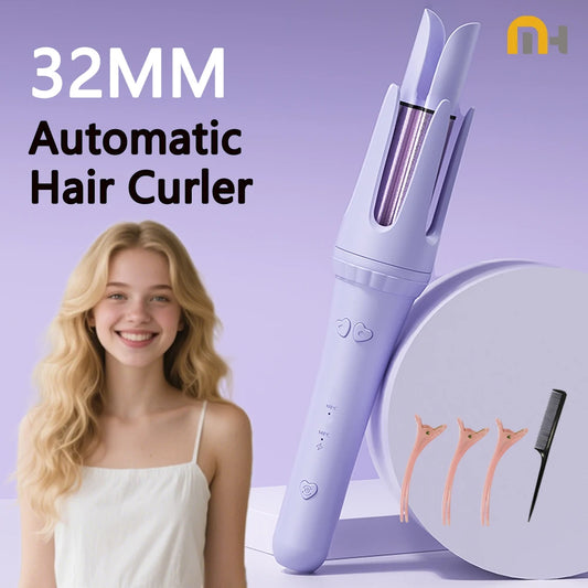32 mm Automatic Hair Curler Wand – Ceramic Ionic Styler