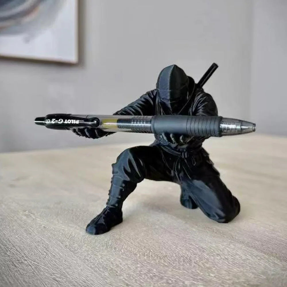 3D Ninja Desk Pen Holder – Fun Modern Office Organizer