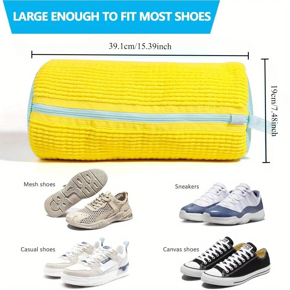 Chenille Shoe Laundry Bag for Washing Machines