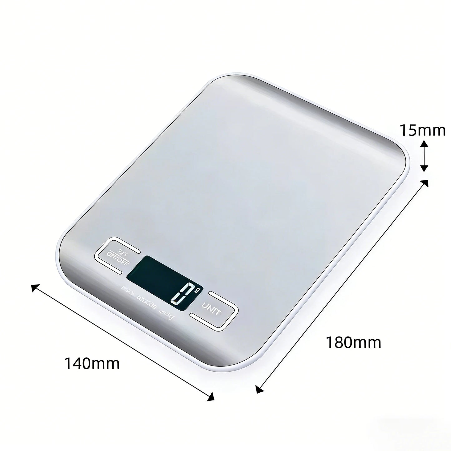 Digital Kitchen Food Scale 1g Accuracy With LED Display