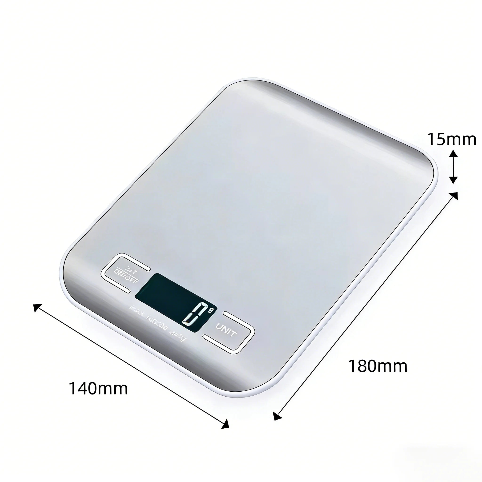 Digital Kitchen Food Scale 1g Accuracy With LED Display