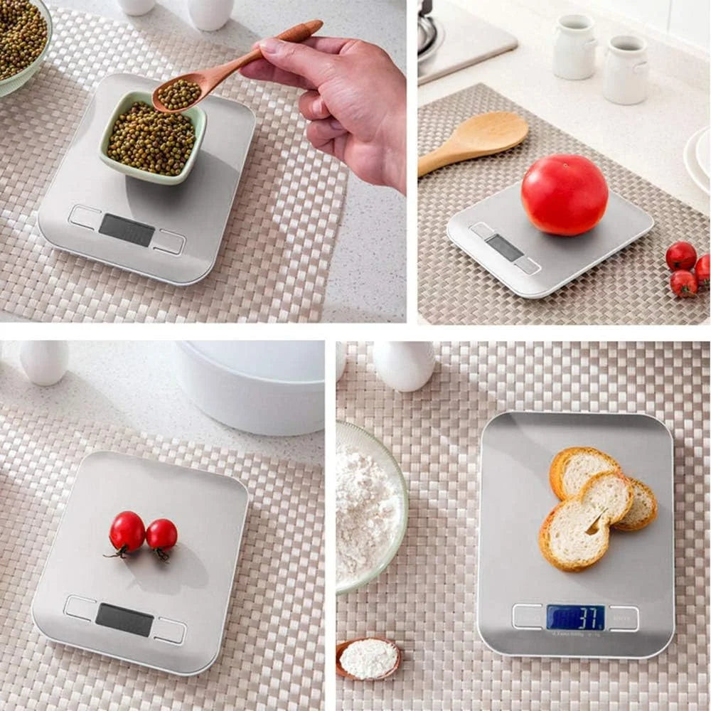 Digital Kitchen Food Scale 1g Accuracy With LED Display