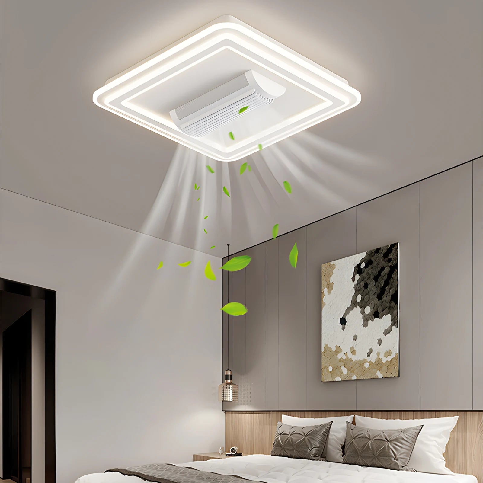 Modern LED Ceiling Fan Light With Remote Control