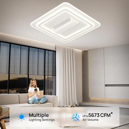 Modern LED Ceiling Fan Light With Remote Control