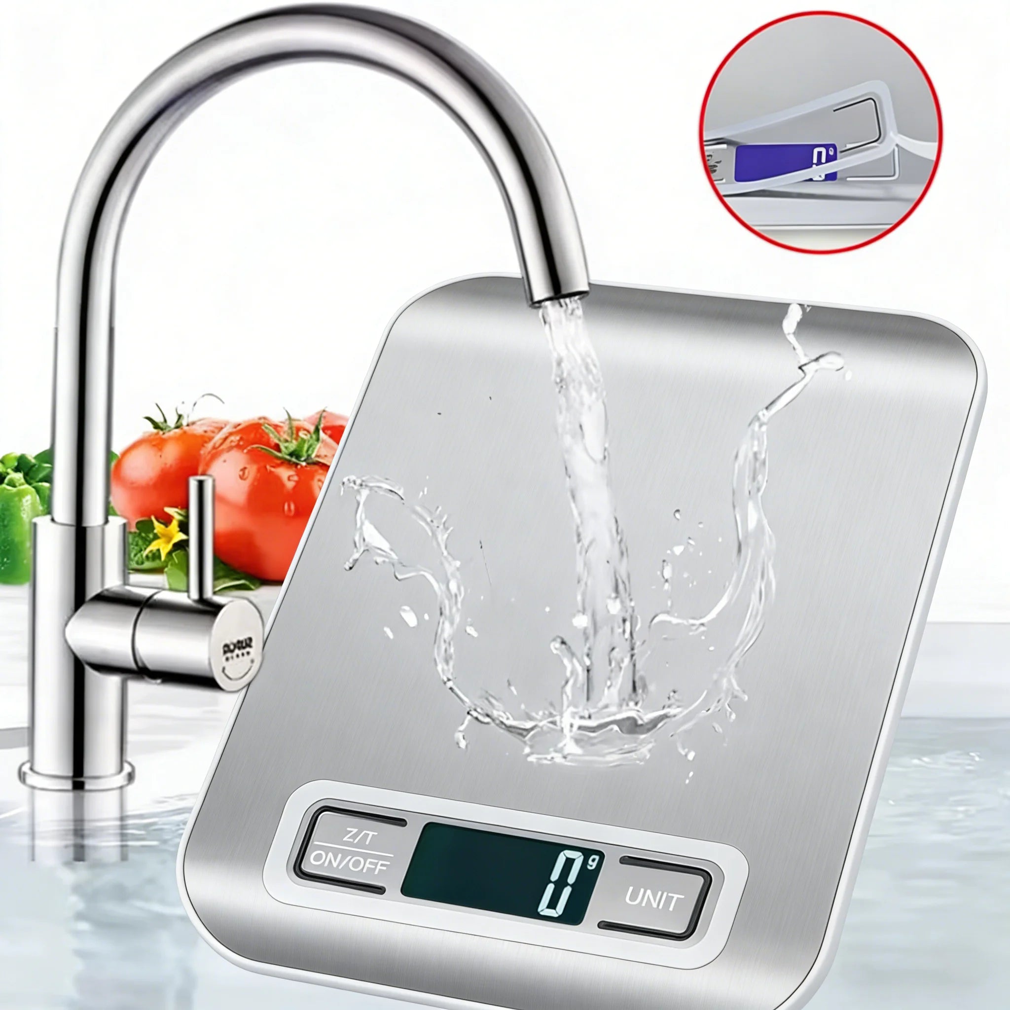 Digital Kitchen Food Scale 1g Accuracy With LED Display