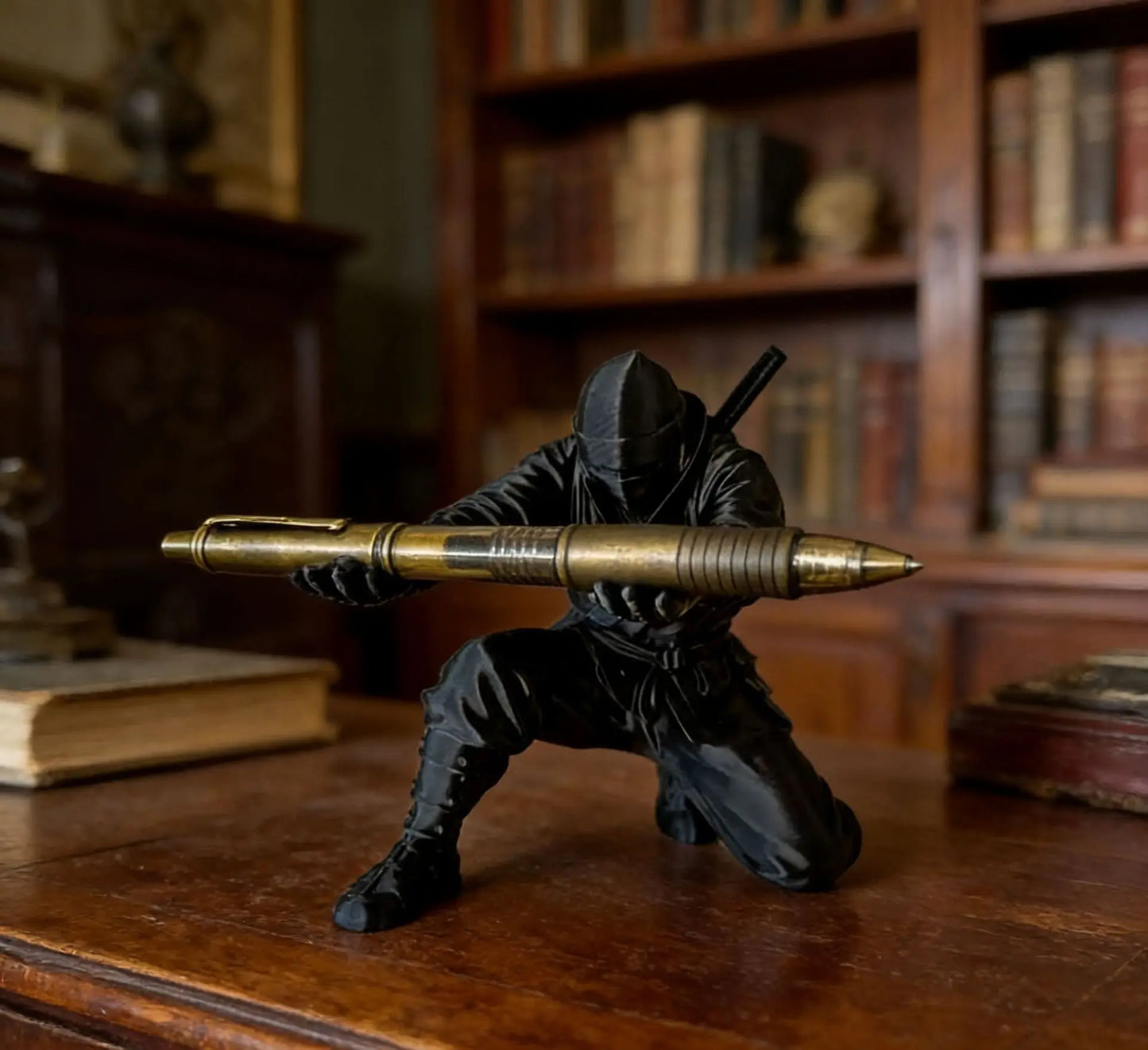 3D Ninja Desk Pen Holder – Fun Modern Office Organizer
