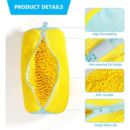 Chenille Shoe Laundry Bag for Washing Machines