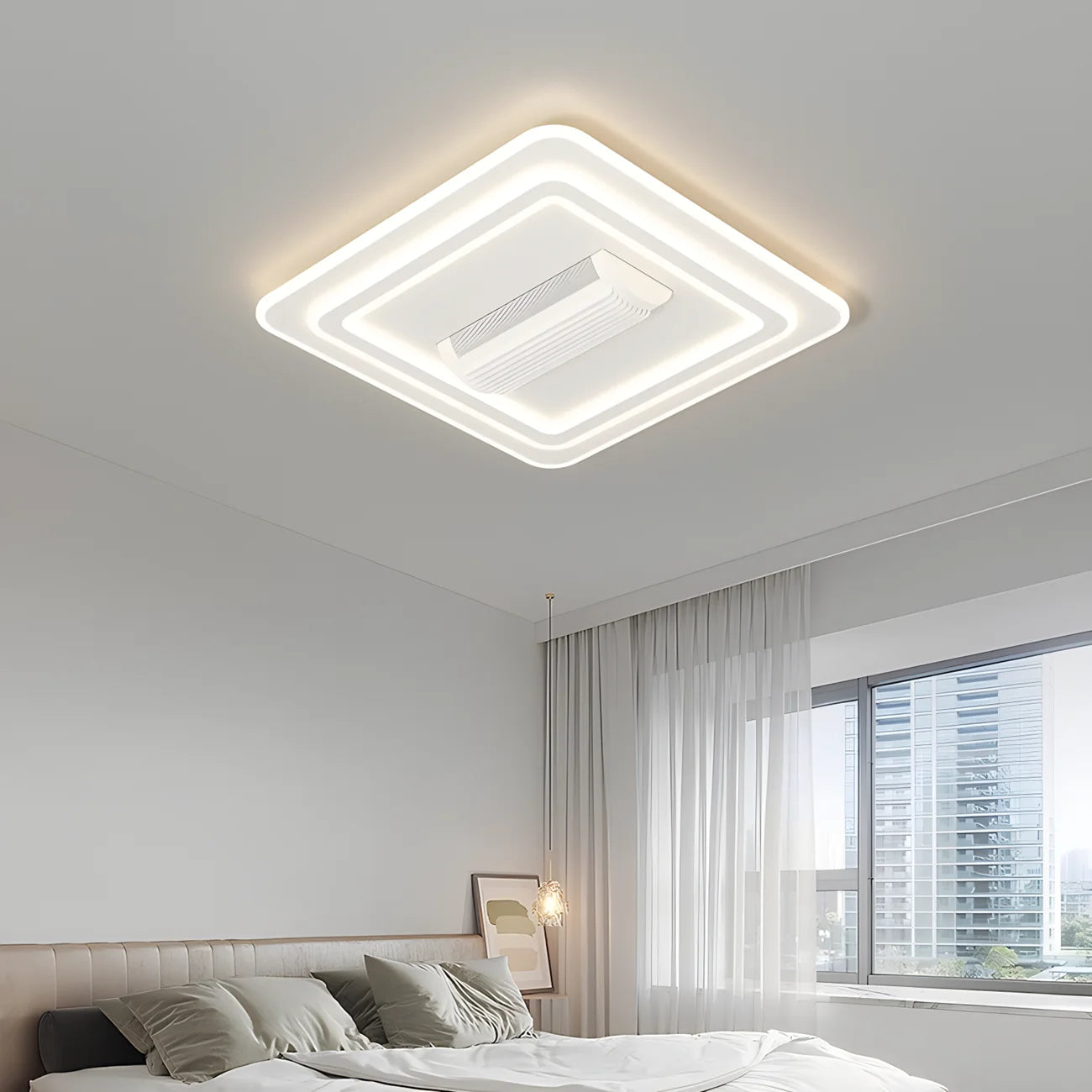 Modern LED Ceiling Fan Light With Remote Control
